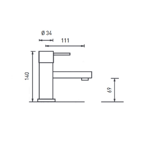 Kit miscelatore lavabo + bidet + kit doccia nero opaco Keller Taps -5