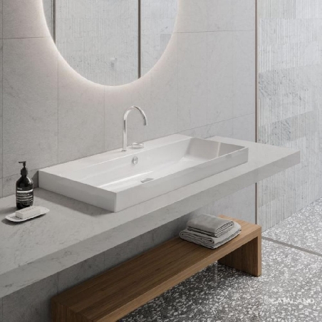 Lavabo bagno 75x50 cm Zero 75 175ZP00 Catalano -3