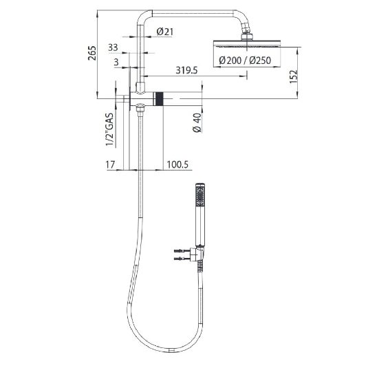Colonna doccia Bossini H89410 -4
