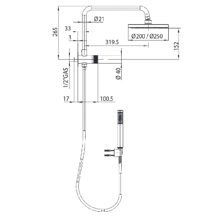 Colonna doccia Bossini H89410 -4
