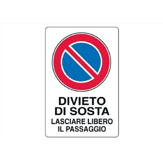 Cartello divieto di sosta 30x20cm 30402 FT -0