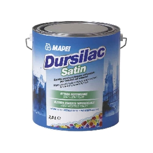 Smalto all'acqua Dursilac Satin Mapei 0.75Lt effetto satinato -0