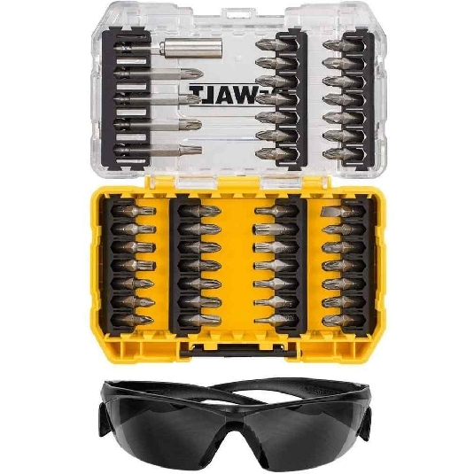 Set per avvitare + occhiali DeWalt 47 pezzi DT70703 -0