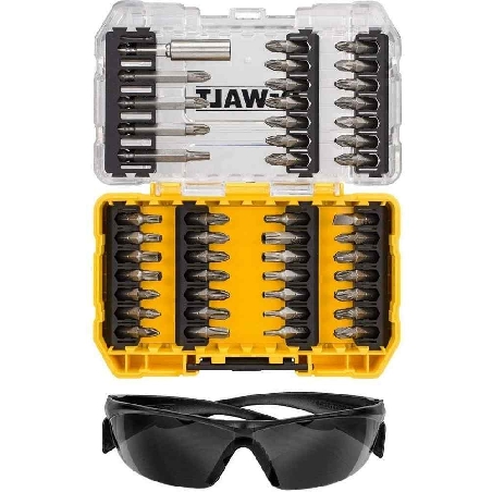 Set per avvitare + occhiali DeWalt 47 pezzi DT70703 -0