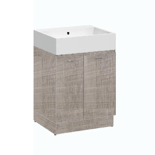 Mobile da bagno 60x50 cm Colavene 2 ante Volant -0