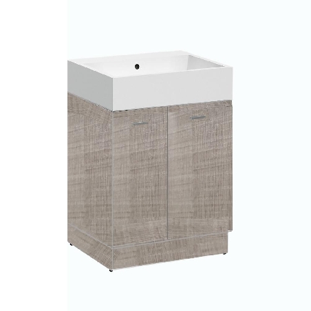 Mobile da bagno 60x50 cm Colavene 2 ante Volant -0