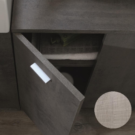 Mobile da bagno 60x50 cm Colavene 2 ante Volant -4