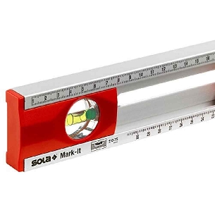 Livella tracciatura alluminio 2 bolle 80 cm Mark-It Sola -0