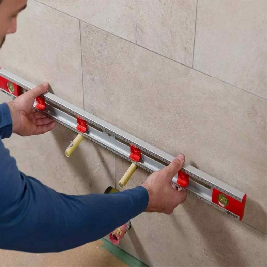 Livella tracciatura alluminio 2 bolle 80 cm Mark-It Sola -6