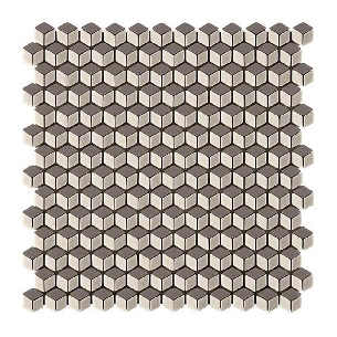 Mosaico in pasta di vetro 3d Nickel 30x30 Boxer -0