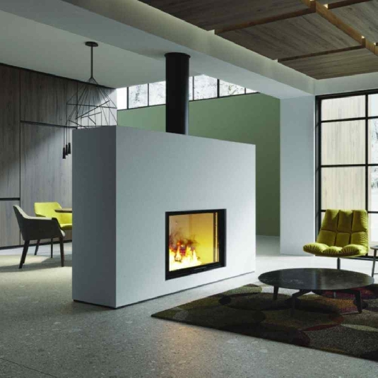 Camino a legna WINDO 90 T 18kW Edilkamin -2