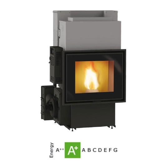 Termocamino a pellet 27kW Idropellbox 30 Edilkamin -0