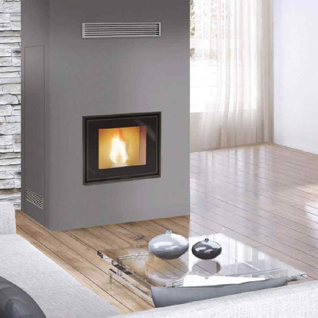 Termocamino a pellet 27kW Idropellbox 30 Edilkamin -2