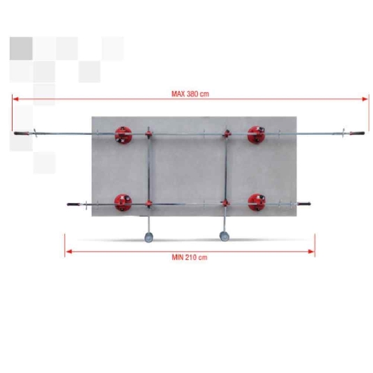 Movimentazione lastre Superlift kit 300-70SL-MOB Montolit -3