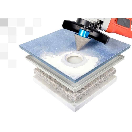 Fresa conica diamantata svasatura Mondrillo Montolit FPS35 -3