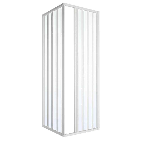 Box doccia 100x100 cm a due lati apertura totale Parigi PVC -3
