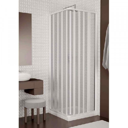 Box doccia 80x80 cm a due lati apertura laterale Lima PVC -1