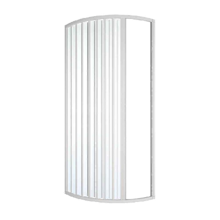 Box doccia semicircolare 70x70 cm a due lati Roma PVC -3