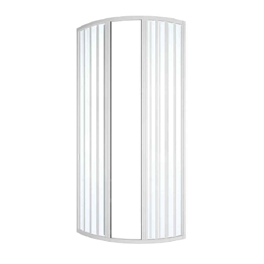 Box doccia semicircolare 80x80 cm a due lati Atene PVC -3