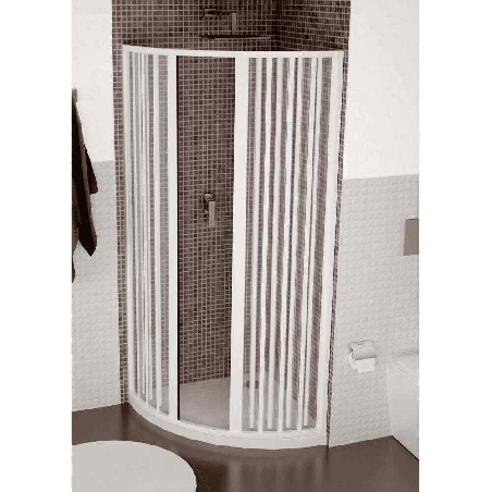 Box doccia semicircolare 90x90 cm a due lati Atene PVC -1