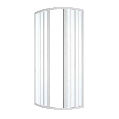 Box doccia semicircolare 90x90 cm a due lati Atene PVC -3