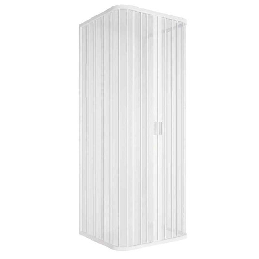 Box doccia tre lati 80x80x80 cm apertura centrale Praga PVC -3