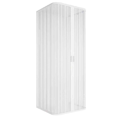 Box doccia tre lati 80x90x80 cm apertura centrale Praga PVC -3