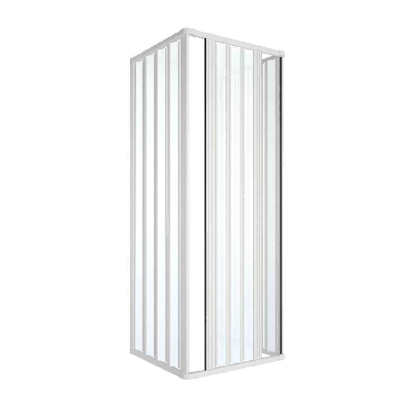 Box doccia tre lati 70x70x70cm apertura bilaterale Rio PVC -3