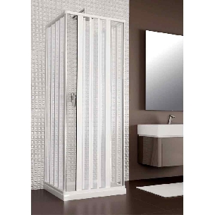 Box doccia tre lati 70x90x70 cm apertura bilaterale Rio PVC -1