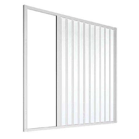 Box vasca per nicchia 150 cm a un lato Londra PVC -3