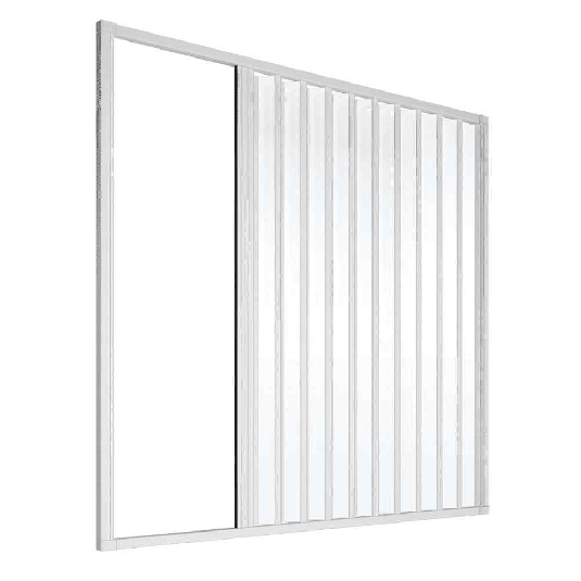 Box vasca per nicchia 190 cm a un lato Londra PVC -3