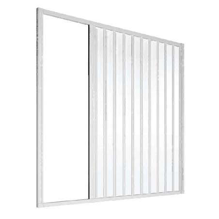 Box vasca per nicchia 190 cm a un lato Londra PVC -3