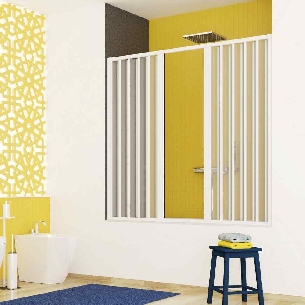 Box vasca per nicchia 140 cm a un lato Berna PVC -0