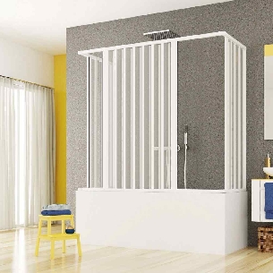 Box vasca 70x150x70 cm a tre lati Oslo PVC -0