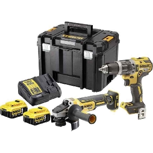 Kit Trapano + Smerigliatrice angolare TStak DCK2080P2T DeWalt -0