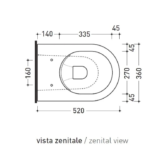 Wc a pavimento Flaminia 52x36 cm bianco App Plus AP117RG -2