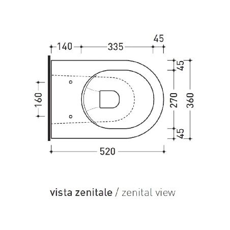 Wc a pavimento Flaminia 52x36 cm bianco App Plus AP117RG -2