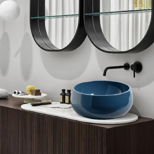 Lavabo da appoggio 43x43 cm Cielo Tino -4