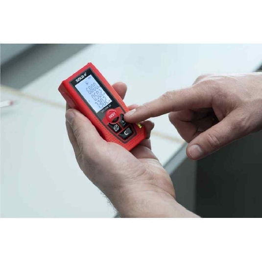 Misuratore laser 50mt - display illuminato a 3 righe - Vector 71024101 Sola -2