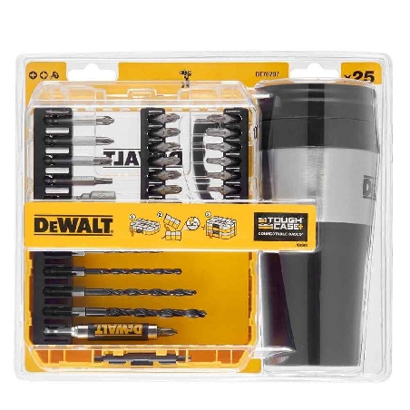 Set punte trapano 25pz più tazza termica DeWalt -3