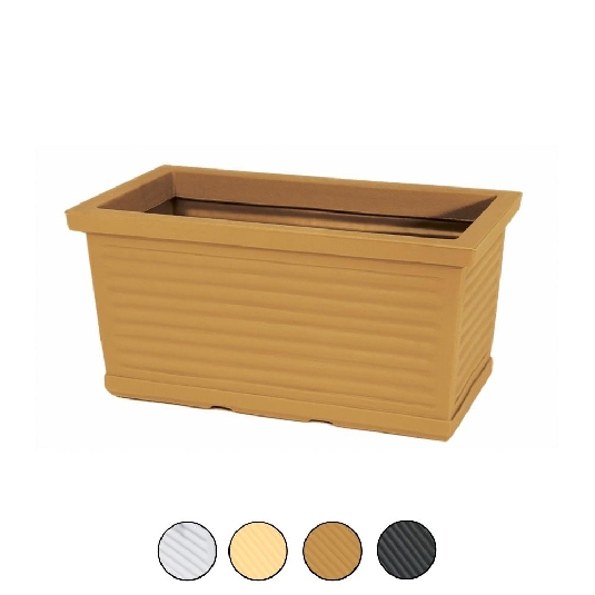 Balconiera 40x22cm in polietilene millerighe Rome Monacis -2