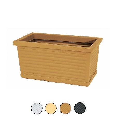 Balconiera 60x22 cm in polietilene millerighe Rome Monacis -2