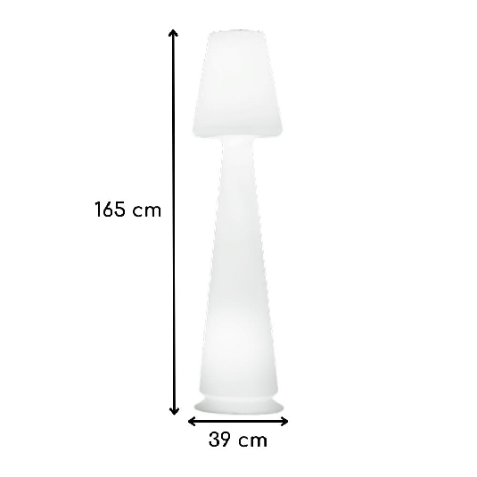 Lampada led bianca da esterno Chloe Monacis 165cm -3