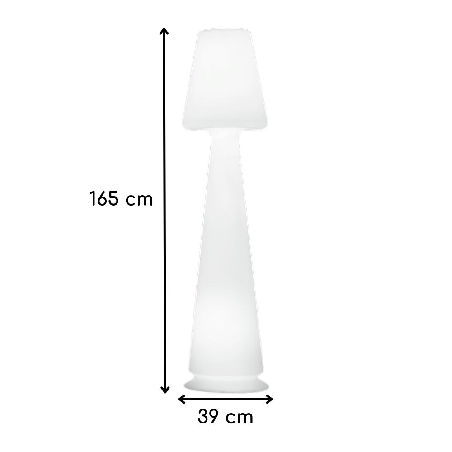 Lampada led bianca da esterno Chloe Monacis 165cm -3
