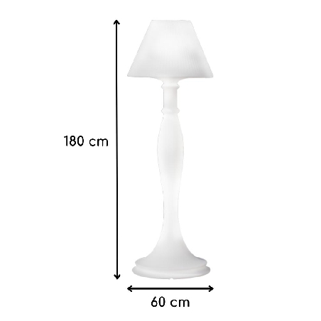 Lampada luminosa bianca da esterno Eva Monacis 180cm -3