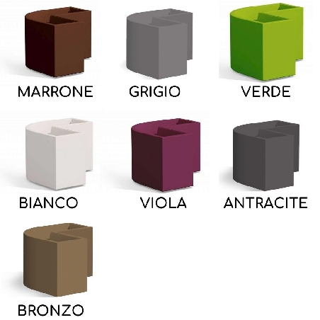 Vaso da giardino angolare 80x80x35 cm Flowerpot Monacis -12