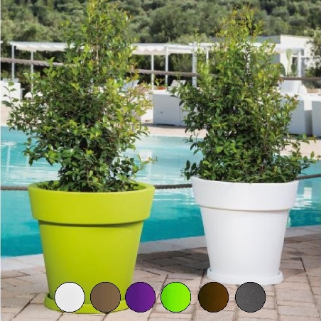 Vaso da giardino 50 cm in polietilene Gemma Monacis -15