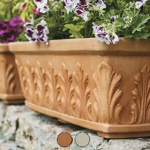 Balconiera 70x33cm polietilene Foglia Monacis -0