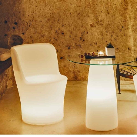 Tavolino LED multicolor a batteria Break Bright Monacis -0