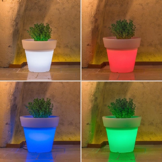 Vaso Luminoso Gemma Bright Monacis - Polietilene Made in Italy -18